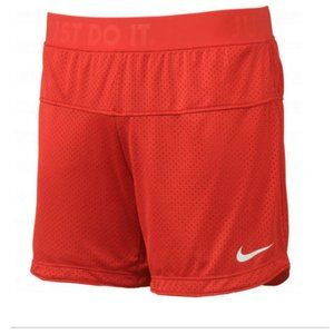 New NIKE Womens Dri-FIT Icon Reversible 6.5in Mesh Short Size Medium
